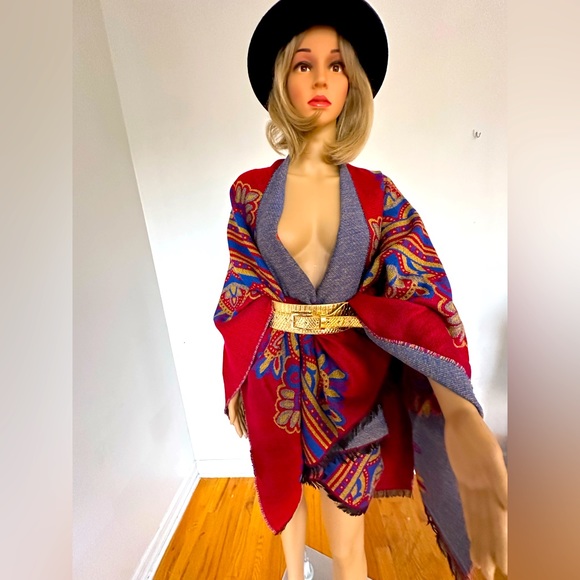 Floral Print Shawl, - Picture 11 of 16